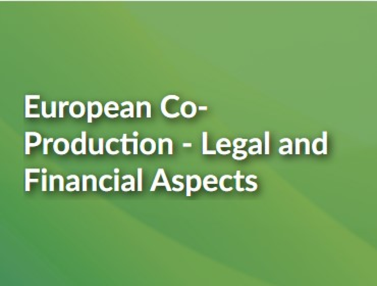 EPI: European Co-Production - Legal and Financial Aspects